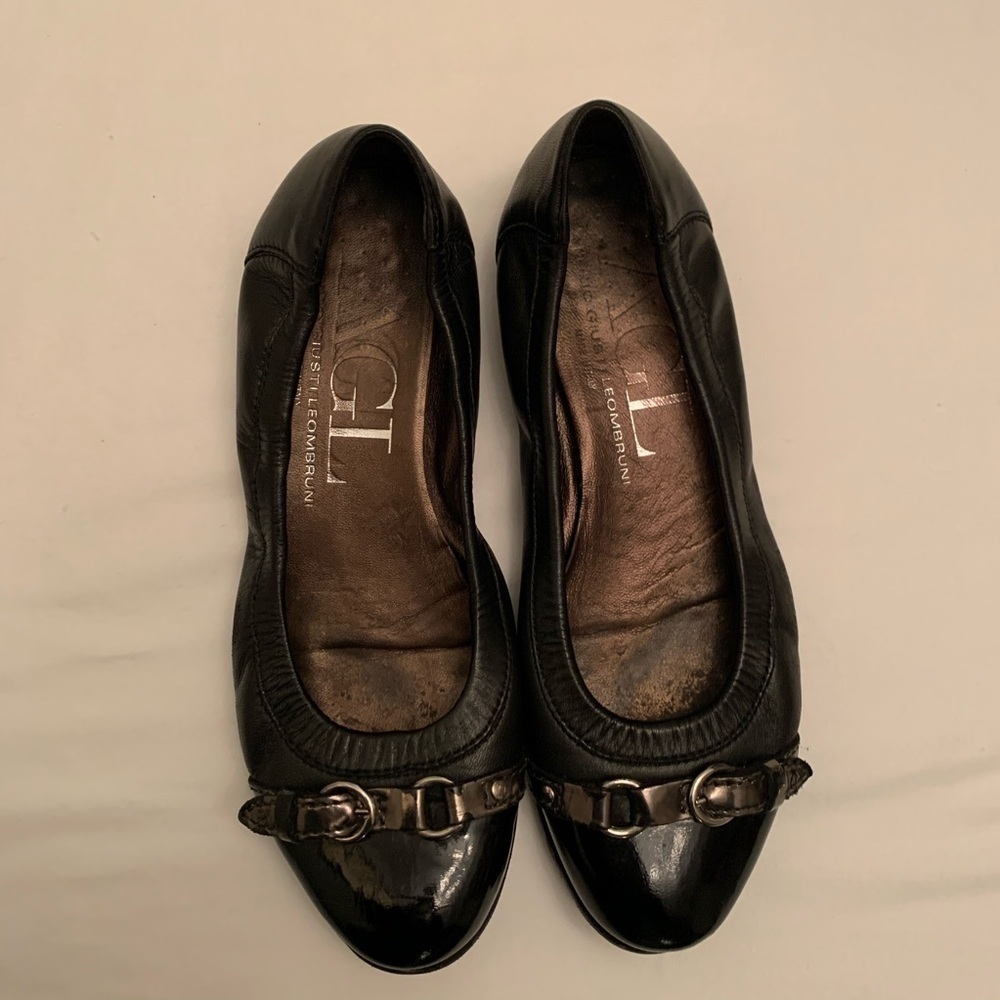 AGL Black Monika Cap Toe Ballet Flat 36.5